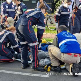 Motociclista e pedestre ficam feridos após grave acidente em Maringá Foto 6 Fotos de Motociclista e pedestre ficam feridos após grave acidente em Maringá