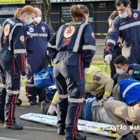Motociclista e pedestre ficam feridos após grave acidente em Maringá Foto 7 Fotos de Motociclista e pedestre ficam feridos após grave acidente em Maringá