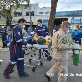 Motociclista e pedestre ficam feridos após grave acidente em Maringá Foto 10 Fotos de Motociclista e pedestre ficam feridos após grave acidente em Maringá