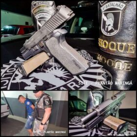 Após denúncia Choque interrompe festa em chácara e apreende pistola .40 em Sarandi Foto 2 Fotos de Após denúncia Choque interrompe festa em chácara e apreende pistola .40 em Sarandi