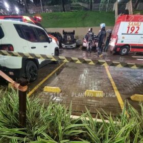 Carro com três estudantes cai de estacionamento de faculdade em Maringá Foto 11 Fotos de Carro com três estudantes cai de estacionamento de faculdade em Maringá