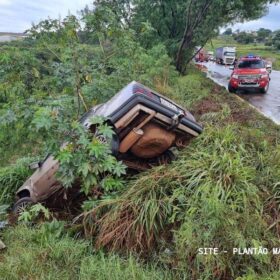 Motorista fica ferido após perder controle de carro e sair da pista em Maringá Foto 2 Fotos de Motorista fica ferido após perder controle de carro e sair da pista em Maringá