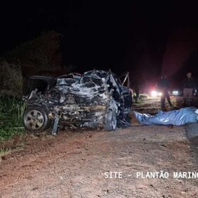 Motorista morre após bater carro de frente com carreta na Região de Maringá Foto 2 Fotos de Motorista morre após bater carro de frente com carreta na Região de Maringá