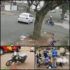 Vídeo mostra motorista na contramão, invadindo preferencial e causando grave acidente em Maringá Foto 4 Fotos de Vídeo mostra motorista na contramão, invadindo preferencial e causando grave acidente em Maringá