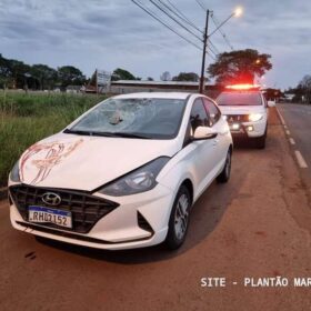 Homem é intubado após ser atropelado e ir parar em cima de carro em Maringá Foto 2 Fotos de Homem é intubado após ser atropelado e ir parar em cima de carro em Maringá