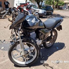 Fotos de Motociclista sofre ferimentos graves após bater de frente com ônibus da TCCC em Maringá