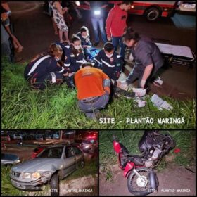 Motorista invade contramão e causa grave acidente em Maringá Foto 2 Fotos de Motorista invade contramão e causa grave acidente em Maringá