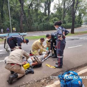 Mulher de 60 anos é socorrida com ferimentos graves após acidente em Maringá Foto 3 Fotos de Mulher de 60 anos é socorrida com ferimentos graves após acidente em Maringá