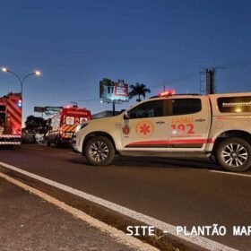 No dia do aniversário motorista sofre ferimentos graves após acidente em Maringá Foto 2 Fotos de No dia do aniversário motorista sofre ferimentos graves após acidente em Maringá