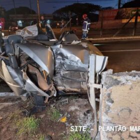 No dia do aniversário motorista sofre ferimentos graves após acidente em Maringá Foto 4 Fotos de No dia do aniversário motorista sofre ferimentos graves após acidente em Maringá