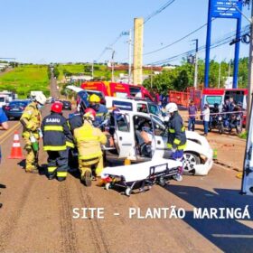 Caminhão faz conversão proibida e deixa 6 pessoas feridas em Maringá Foto 8 Fotos de Caminhão faz conversão proibida e deixa 6 pessoas feridas em Maringá