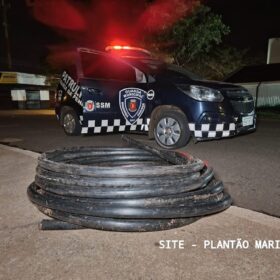 GCM de Maringá apreende grande quantidade de cabos de fibra óptica Foto 1 Fotos de GCM de Maringá apreende grande quantidade de cabos de fibra óptica