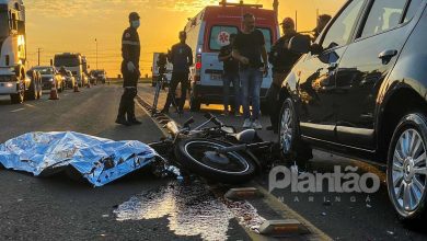 Fotos de Motociclista morre após acidente no contorno sul de Maringá