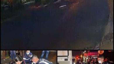 Fotos de Vídeo: motociclista empina moto, atropela idosa e foge sem prestar socorro