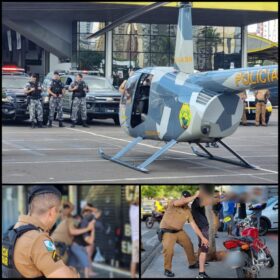Polícia Militar usa helicóptero em operação na Zona Norte de Maringá Foto 12 Fotos de Polícia Militar usa helicóptero em operação na Zona Norte de Maringá