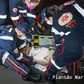 Fotos de Ciclista é intubado após ser atropelado por carro em Sarandi
