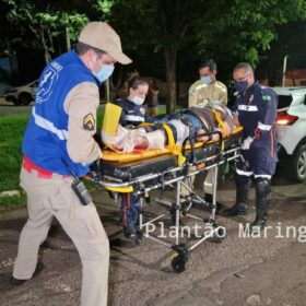 Motociclista é intubado após avançar preferencial e bater contra carro em Maringá Foto 3 Fotos de Motociclista é intubado após avançar preferencial e bater contra carro em Maringá
