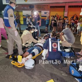 Motociclista é intubado após avançar preferencial e bater contra carro em Maringá Foto 5 Fotos de Motociclista é intubado após avançar preferencial e bater contra carro em Maringá