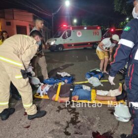 Motociclista é intubado após avançar preferencial e bater contra carro em Maringá Foto 6 Fotos de Motociclista é intubado após avançar preferencial e bater contra carro em Maringá