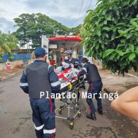 Fotos de Homem suspeito de atirar e matar vizinha por causa de som alto se apresenta em Sarandi