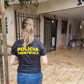 Fotos de Homem suspeito de atirar e matar vizinha por causa de som alto se apresenta em Sarandi