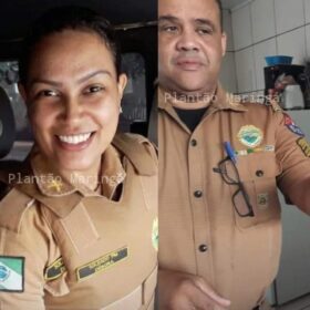 Fotos de Subtenente e soldado morrem após viatura bater em árvore e pegar fogo na região