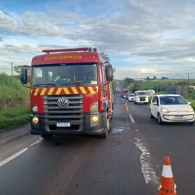 Fotos de Câmera registra capotamento na rodovia BR-376 entre Sarandi e Marialva