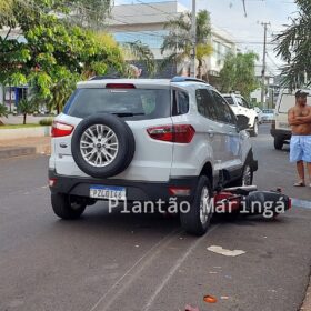 Carro arrasta moto por cerca de 30 metros após acidente e deixa açougueiro em estado grave em Sarandi Foto 3 Fotos de Carro arrasta moto por cerca de 30 metros após acidente e deixa açougueiro em estado grave em Sarandi