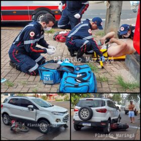 Carro arrasta moto por cerca de 30 metros após acidente e deixa açougueiro em estado grave em Sarandi Foto 1 Fotos de Carro arrasta moto por cerca de 30 metros após acidente e deixa açougueiro em estado grave em Sarandi