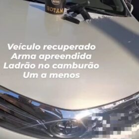 Fotos de Homem com sete mandados de prisão e investigado em vários homicídios em Maringá é preso com duas pistolas 