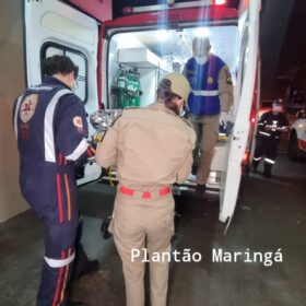Fotos de Homem tenta agredir a esposa e acaba se cortando com uma faca em Maringá
