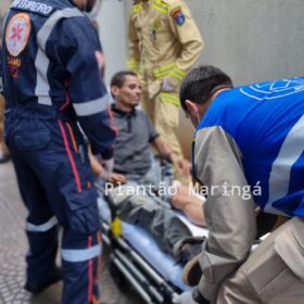 Fotos de Morador em situação de rua é esfaqueado e disse ter sido vítima de roubo em Maringá