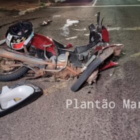 Motociclista avança sinal vermelho, bate em carro e é socorrido com ferimentos graves em Maringá Foto 4 Fotos de Motociclista avança sinal vermelho, bate em carro e é socorrido com ferimentos graves em Maringá