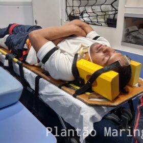 Motociclista avança sinal vermelho, bate em carro e é socorrido com ferimentos graves em Maringá Foto 7 Fotos de Motociclista avança sinal vermelho, bate em carro e é socorrido com ferimentos graves em Maringá