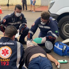 Fotos de Motociclista é intubado após grave acidente nesta segunda-feira