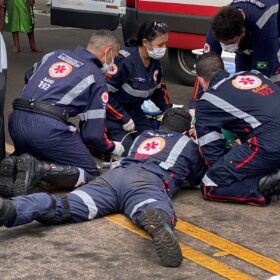 Fotos de Motociclista é intubado após grave acidente nesta segunda-feira