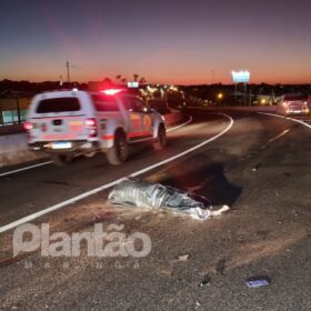 Fotos de Motociclista morre após cair no Contorno Norte e ser atropelado por carro em Maringá 