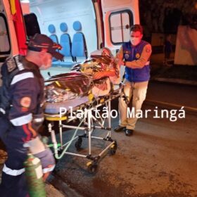 Fotos de Mulher sofre queimaduras após tentar apagar fogo de residência incendiada pelo marido em Maringá