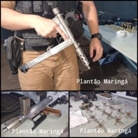 Fotos de Pai e filho são presos com duas submetralhadoras em Maringá
