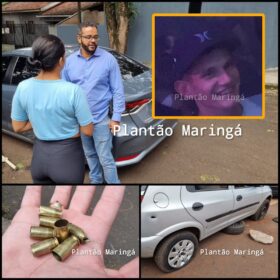 Carro com três pessoas é crivado de bala durante atentado a tiros em Sarandi Foto 1 Fotos de Carro com três pessoas é crivado de bala durante atentado a tiros em Sarandi