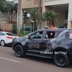 Denúncia de homens armados em condomínio no centro de Maringá mobiliza várias equipes da polícia militar Foto 2 Fotos de Denúncia de homens armados em condomínio no centro de Maringá mobiliza várias equipes da polícia militar