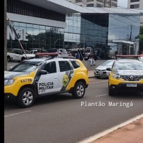 Denúncia de homens armados em condomínio no centro de Maringá mobiliza várias equipes da polícia militar Foto 4 Fotos de Denúncia de homens armados em condomínio no centro de Maringá mobiliza várias equipes da polícia militar