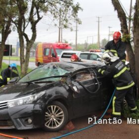 Homem é resgatado das ferragens após carro capotar entre Sarandi e Marialva Foto 28 Fotos de Homem é resgatado das ferragens após carro capotar entre Sarandi e Marialva