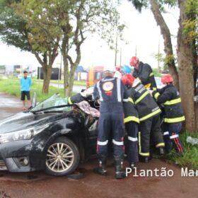Homem é resgatado das ferragens após carro capotar entre Sarandi e Marialva Foto 20 Fotos de Homem é resgatado das ferragens após carro capotar entre Sarandi e Marialva