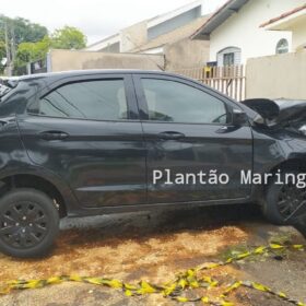 Homem tenta fugir após acidente, e acaba se envolvendo numa segunda colisão em Maringá Foto 3 Fotos de Homem tenta fugir após acidente, e acaba se envolvendo numa segunda colisão em Maringá