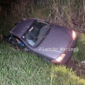 Fotos de Motorista é ejetado para fora de carro após capotamento em Marialva