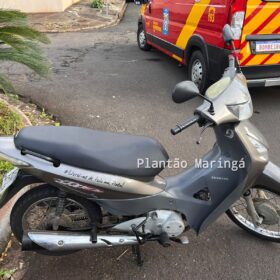 Duas mulheres e uma criança em uma moto ficam feridos após colisão em Maringá Foto 2 Fotos de Duas mulheres e uma criança em uma moto ficam feridos após colisão em Maringá