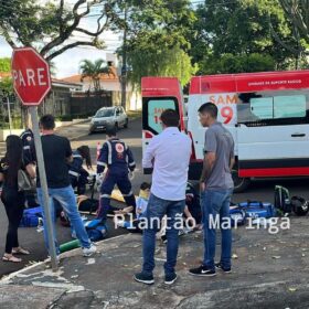 Duas mulheres e uma criança em uma moto ficam feridos após colisão em Maringá Foto 11 Fotos de Duas mulheres e uma criança em uma moto ficam feridos após colisão em Maringá