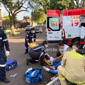 Duas mulheres e uma criança em uma moto ficam feridos após colisão em Maringá Foto 4 Fotos de Duas mulheres e uma criança em uma moto ficam feridos após colisão em Maringá