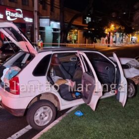 Homem com drogas dentro do carro causa grave acidente durante fuga da GCM e deixa duas crianças feridas em Maringá Foto 14 Fotos de Homem com drogas dentro do carro causa grave acidente durante fuga da GCM e deixa duas crianças feridas em Maringá